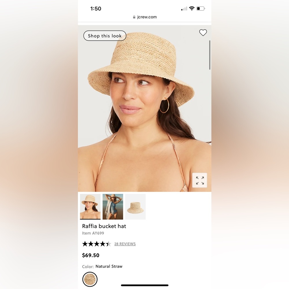 Raffia Bucket Hat
